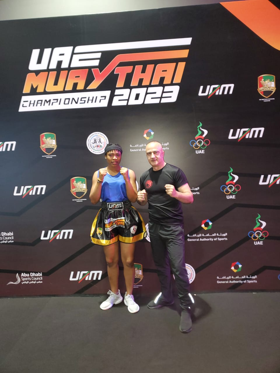 LTA coach at UAE Muay Thai Championship 2023